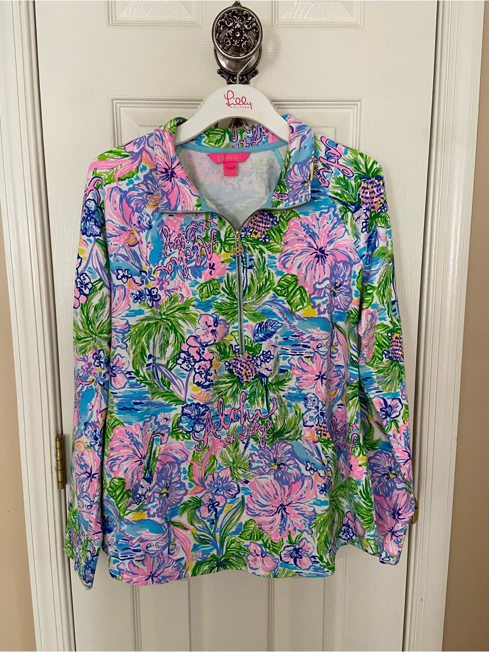 Lilly Pulitzer Lolly Loves Hawaii popover Sz XL